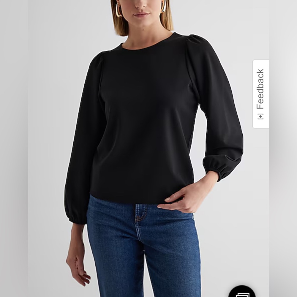 NWT Express Puff Sleeve Top Medium
